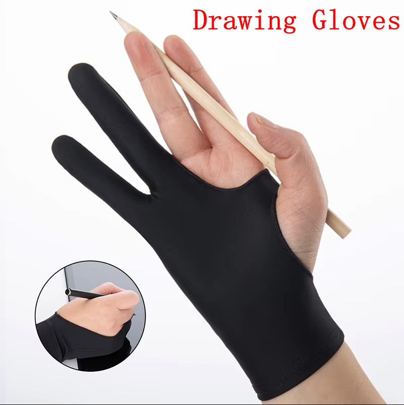 Graphic Tablet Accessories - Two-Finger Anti-fouling Drawing Glove For Artist