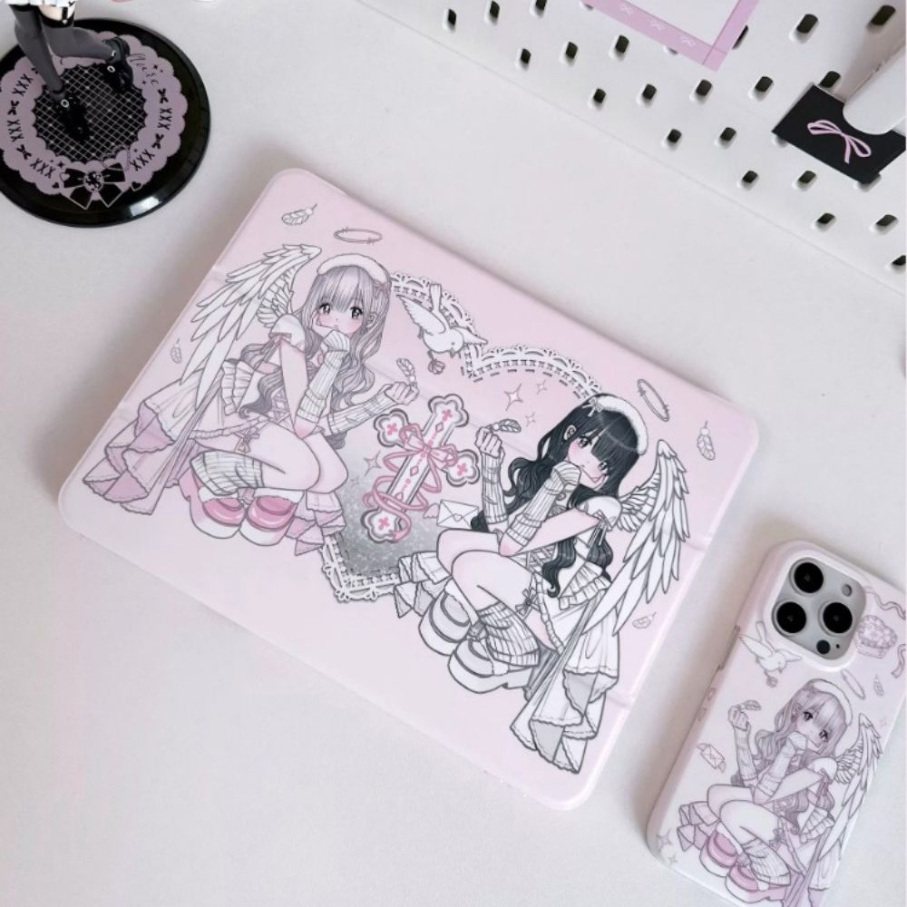 Anime Angel Girl Pink Y2K Tabl - Cool Tablet Accessories review and price