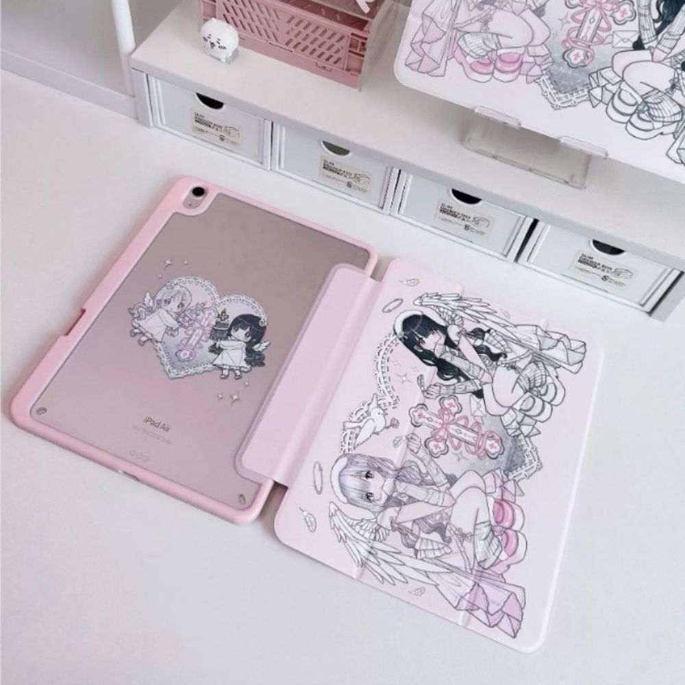 Anime Angel Girl Pink Y2K Tabl - Cool Tablet Accessories review and price