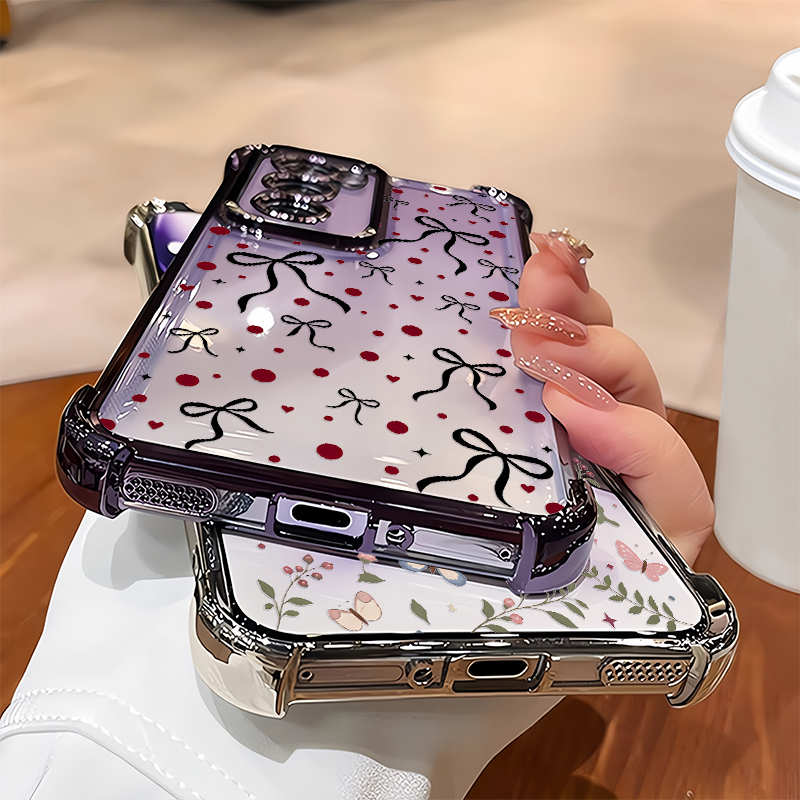 Pink Butterfly Floral Leaf Pri - Oppo Reno 12 review and price