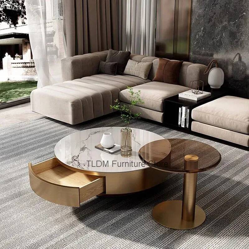 Round Clear Coffee Table Simpl - Unique Table Accessories review and price
