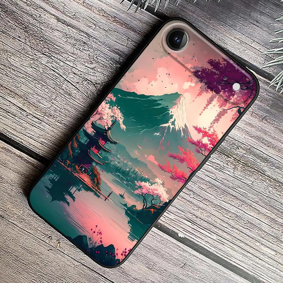 Aesthetic Mount Fuji Funda Pho - Tablet Accessories Aesthetic review and price